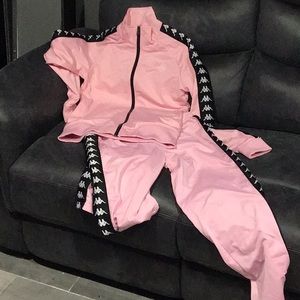 WOMEN PINK KAPPA OFFICIAL TRACK SET
